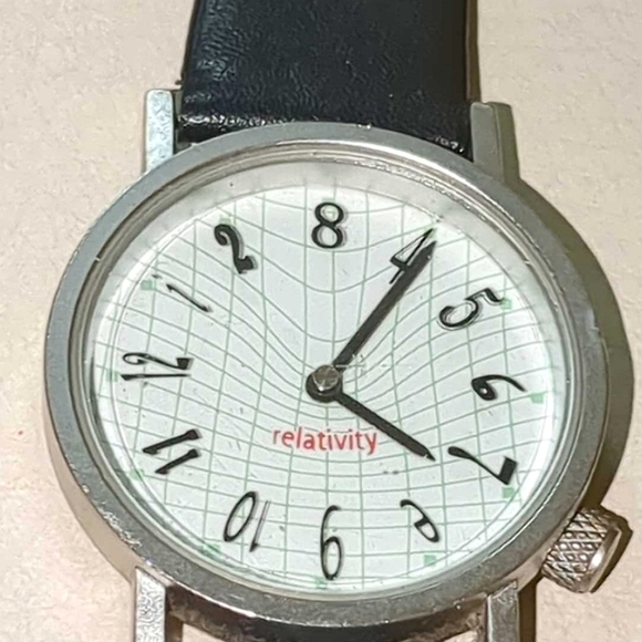 Vintage Einstein's theory of relativity watch with leather strap - Picture 8 of 12